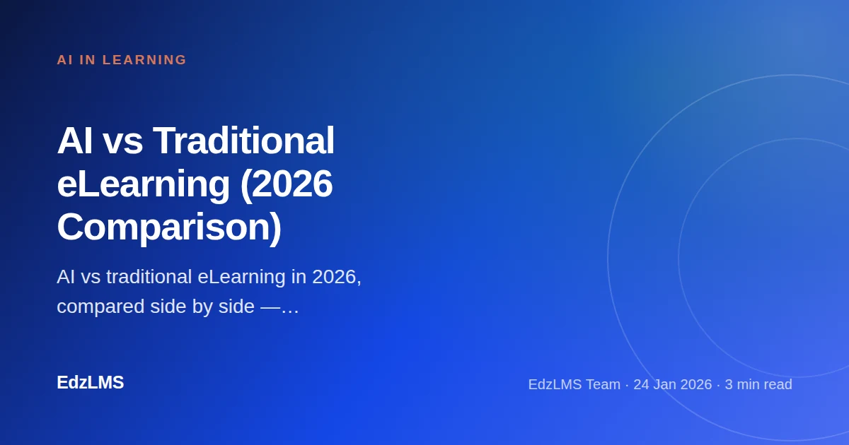 AI vs Traditional eLearning: A 2026 Side-by-Side Comparison
