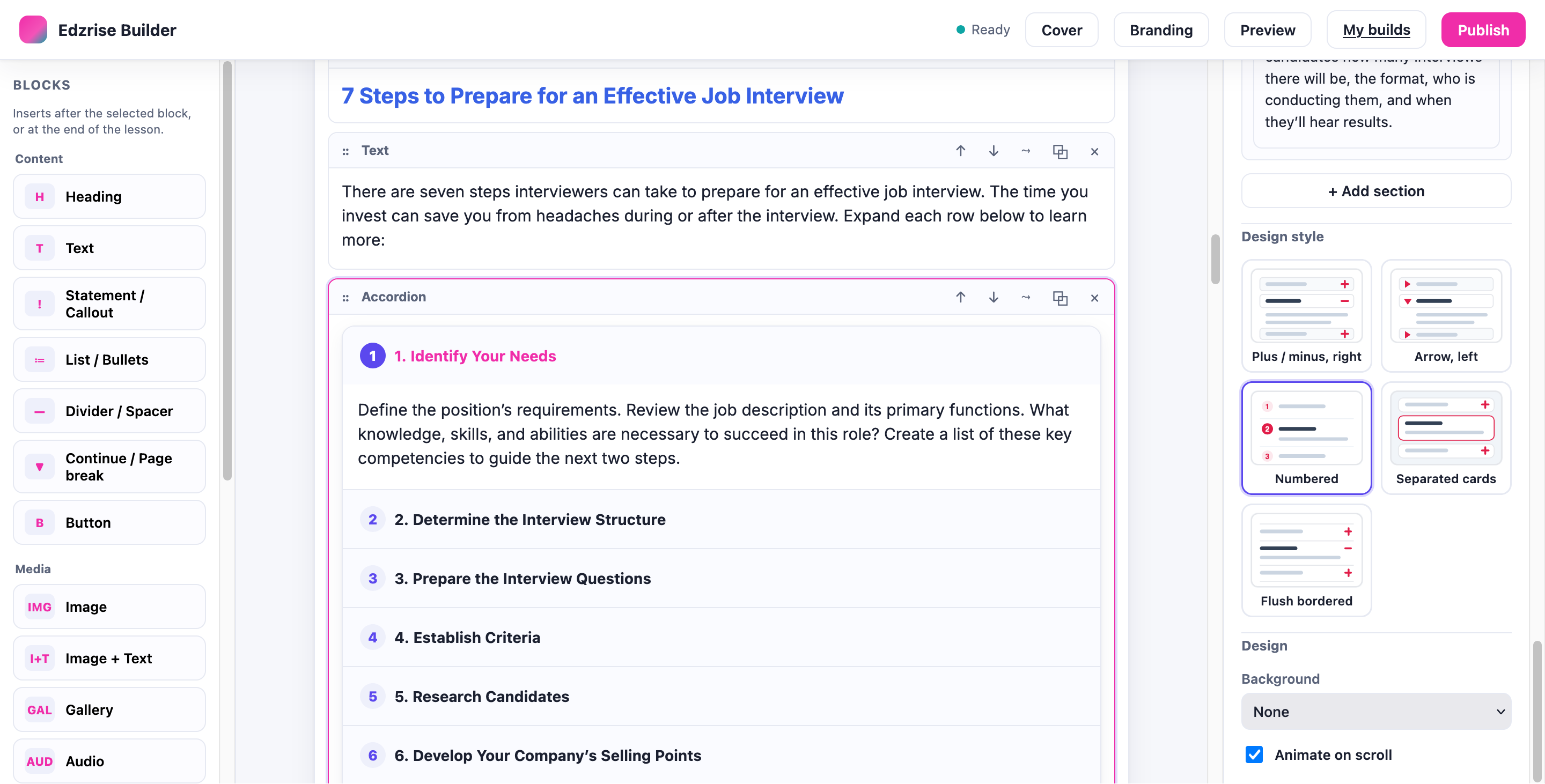EdzLMS SCORM Builder — drag-and-drop SCORM authoring inside EdzLMS