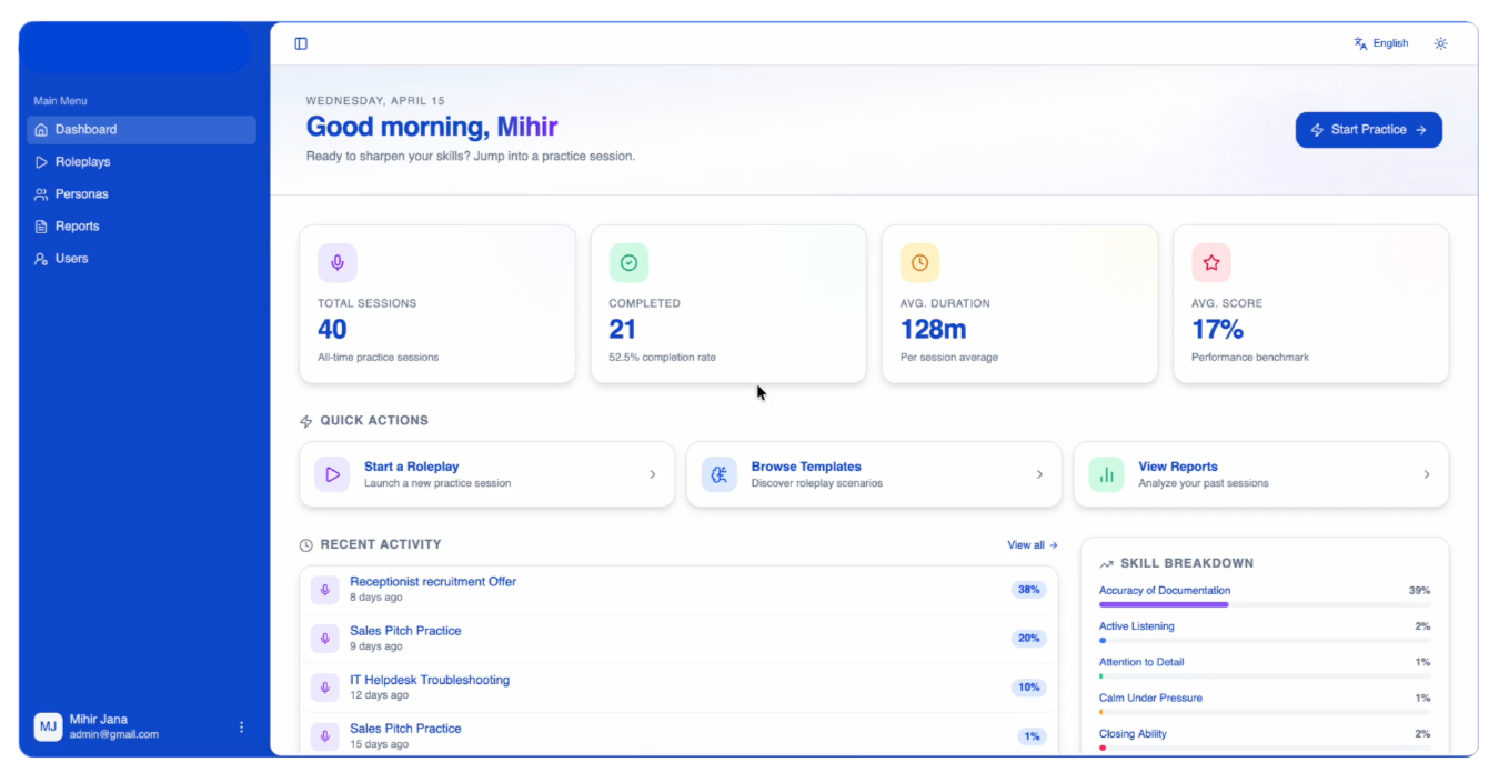 AI RolePlay demo preview
